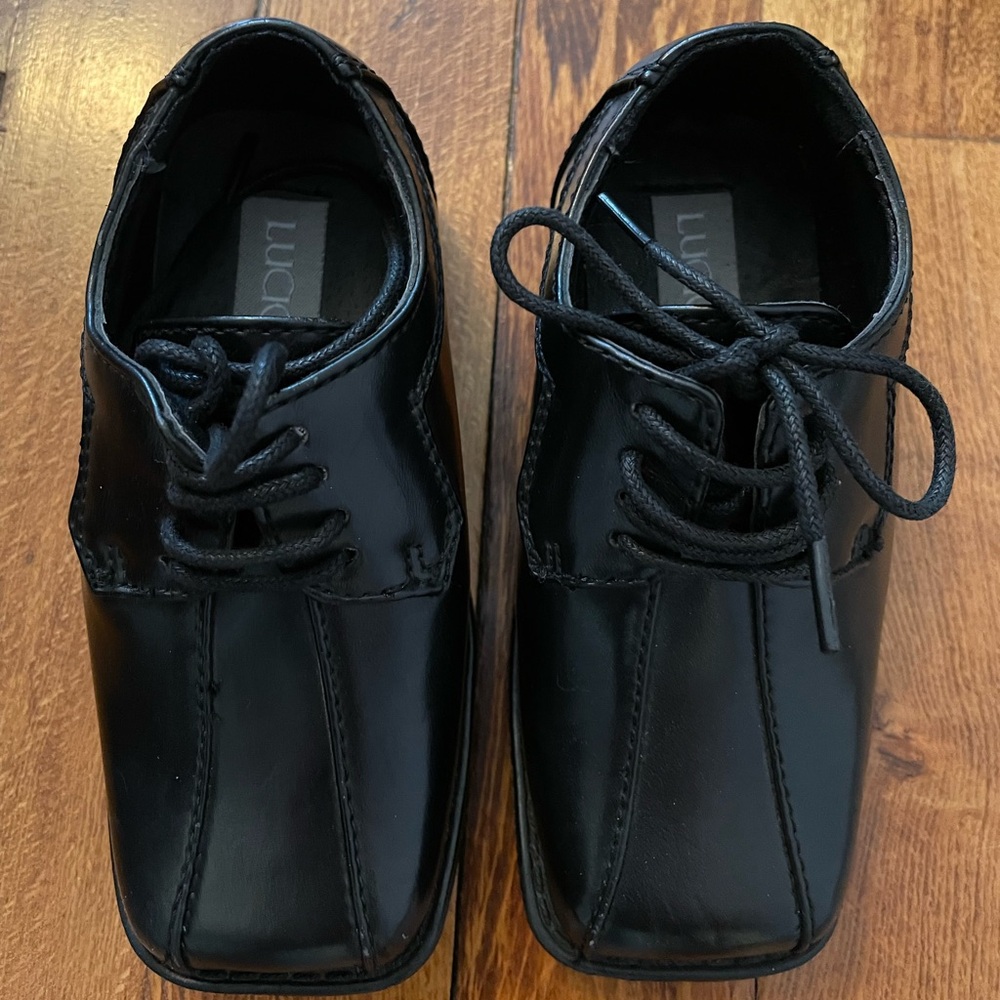Lucio Ricci Boys Black Size 7M Dress Shoe